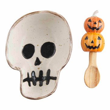 Mud Pie Stoneware Halloween Candy Bowl Set