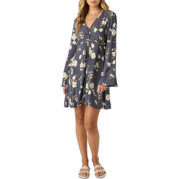 O'Neill Women's Stevie Long Sleeve Floral Print Mini Dress