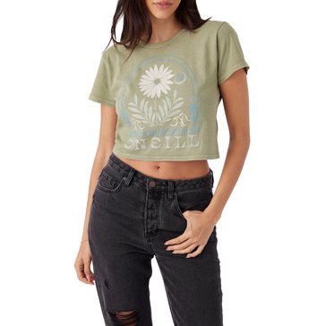 O'Neill Women's Moonlit Daisy Crop Graphic Tee