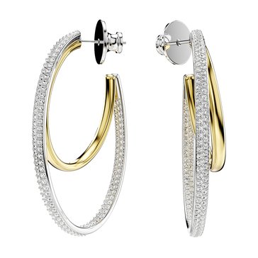 Swarovski Hyperbola Double Hoop Earrings