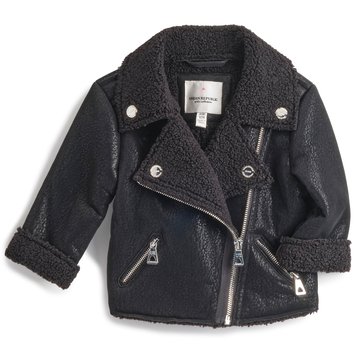 Urban Republic Infant Girls' Bonded Moto Jacket