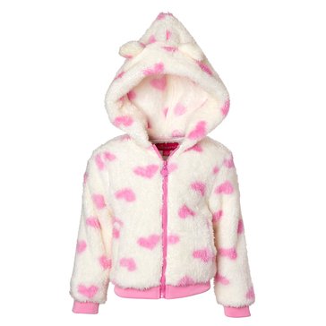 Wippette Infant Girls' Heart Sherpa Jacket