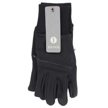 Igloo Men's Stretch Fleece Touch Glove with Zipper Pocket