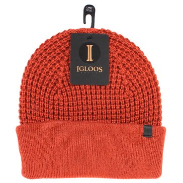 Igloo Men's Cuff Cap With Waffle Stitch