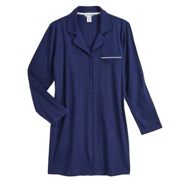 Yarn & Sea Women's Notch Collar Nightshirt