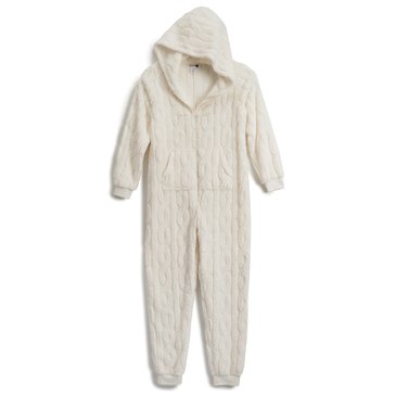 Yarn & Sea Women's Carved Cable Plush Onesie