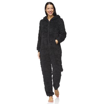 Yarn & Sea Women's Carved Hearts Plush Onesie