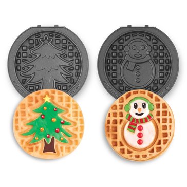 Dash Tree and Snowman Multi Mini Plates Set of 2