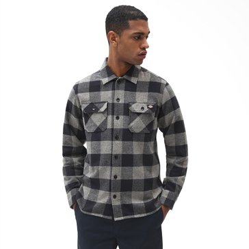 Dickies Men's Sacramento Buffalo Plaid Midweight Long Sleeve Flannel Shirt