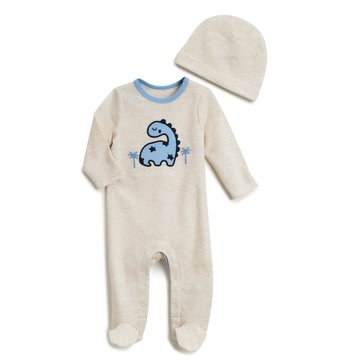 Wanderling Baby Boys' 2-Piece Coverall Set with Hat