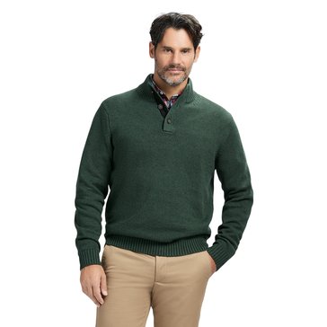 IZOD Men's Holiday 5GG Mock Button Sweater 