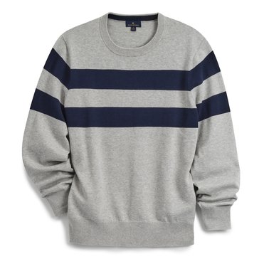 Brooks Brothers Men's Chest Striped Crew Sweater 