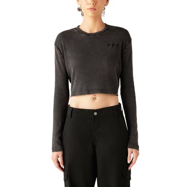 Dickies Women's Plentywood Fitted Cropped Long Sleeve Tee