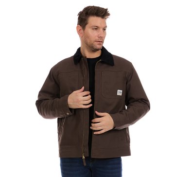 Bass Creek Men's Duck Canvas Cord Collar Sherpa Lining Trucker Jacket