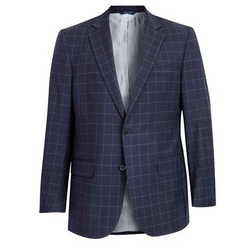 Brooks Brothers Men's Explorer 2-Button Side Vent Windowpane Suit Jacket 