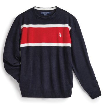 US Polo Assn. Men's Chest Striped Sweater 