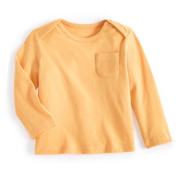 Wanderling Baby Boys' Long Sleeve Lap Shoulder Solid Top