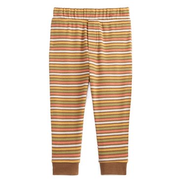 Wanderling Baby Boys' Ribbed Foliage Stripe Pants