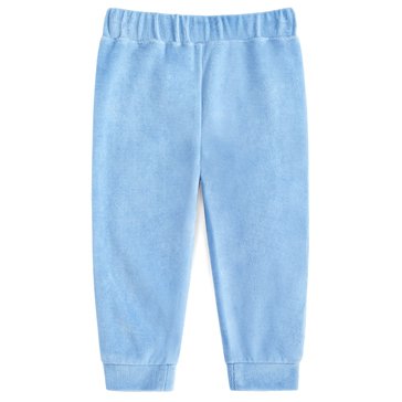 Wanderling Baby Boys' Solid Velour Pants