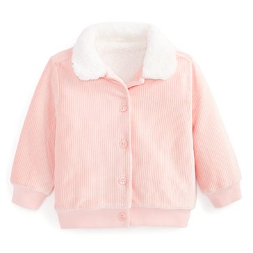 Wanderling Baby Girls' Knit Corduroy Jacket