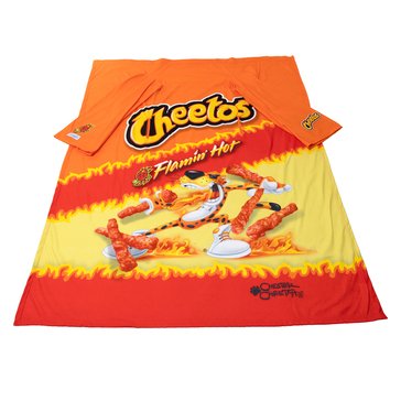 As Seen On TV Snuggie Flaming Hot Cheetos Wearable Soft Fleece Blanket with Sleeves