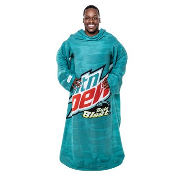 As Seen On TV Snuggie Mountain Dew Baja Blast Wearable Soft Fleece Blanket with Sleeves