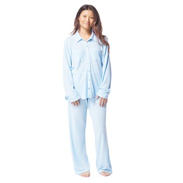 Martha Stewart Women's Waffle Notch Collar Sleep Set