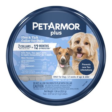 PetArmor Plus Flea And Tick Collar One Size Fits All For Dogs