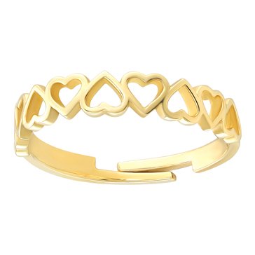 Interchanging Open Heart Toe Ring