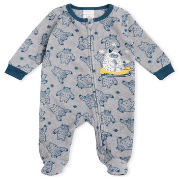 Koala Kids' Newborn Boys' Yeti Microfleece Christmas Sleep-N-Play