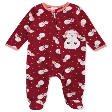 Koala Baby Kids' Newborn Girls' Snowman Microfleece Christmas Sleep-N-Play