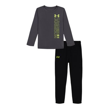 Under Armour Toddler Boys' Side Hit Long Sleeve Jogger Sets