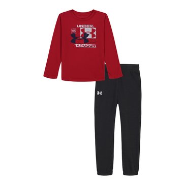 Under Armour Toddler Boys' Stamp Logo Long Sleeve Jogger Sets