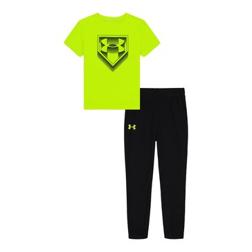 Under Armour Little Boys' Tech Short Sleeve Jogger Sets