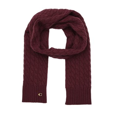 COACH Cable Knit Scarf