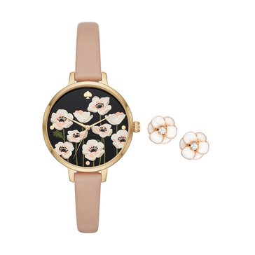 Kate Spade New York Metro Watch and Earring Set