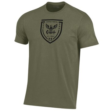 Under Armour Men's Freedom 24 USN Eagle Shield Perf Cotton Tee