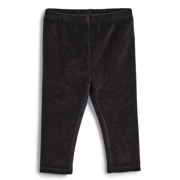 Wanderling Baby Girls' Solid Velour Legging