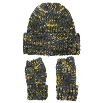 Igloo Roving Space Dye Beanie and Fingerless Glove Set