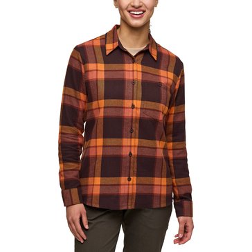 Cotopaxi Women's Quedo Long Sleeve Flannel Plaid Shirt