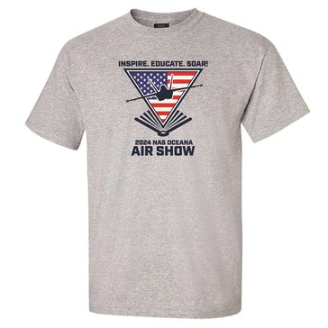 Navy Pride 2024 NAS Oceana Air Show FC Logo Adult Short Sleeve T-Shirt