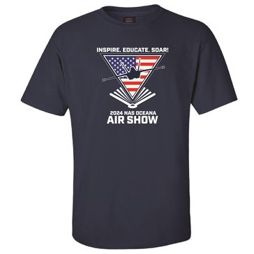 Navy Pride 2024 NAS Oceana Air Show FC Logo Youth Short Sleeve  T-Shirt