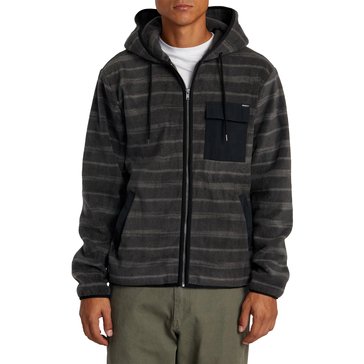 Rica Men's Hawthorne Full Zip Stripe Fleece Hoodie