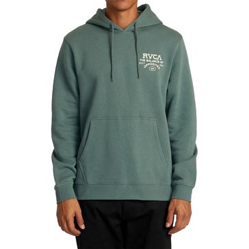 RVCA Men's Plain View Pullover Back Screen Fleece Hoodie