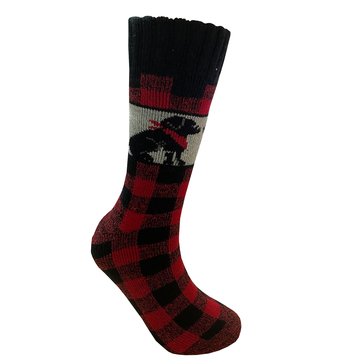 Legale Men's Dog Cabin Slipper Socks