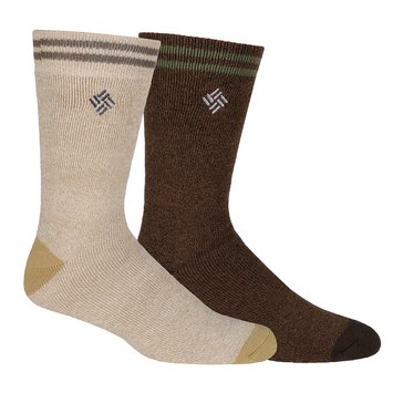 Columbia Men's Midweight Thermal Crew Sock 2-Pack