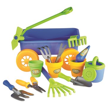 Banatoys Garden Diary Garden Wagon 15-Piece Tool Set