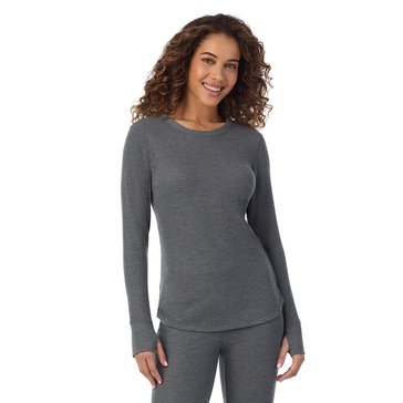 Cuddl Duds Women's Cozy Stretch Thermal Long Sleeve Crew