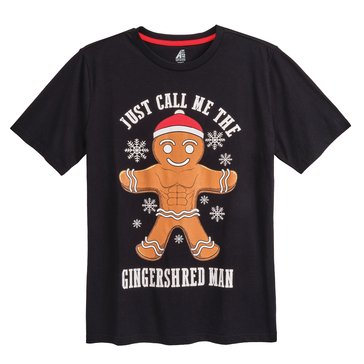 Hollywood Denim Men's Short Sleeve Just Call Me The Gingershred Man Graphic Tee  