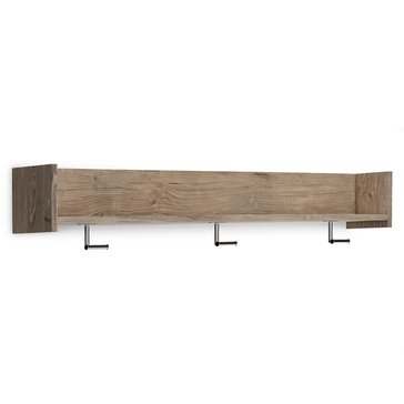 Signature Design by Ashley Oliah Wall Mounted Coat Rack with Shelf